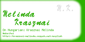 melinda krasznai business card